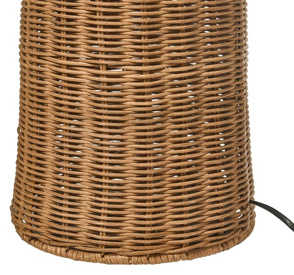 Stojací lampa ALERO Ratan Přírodní