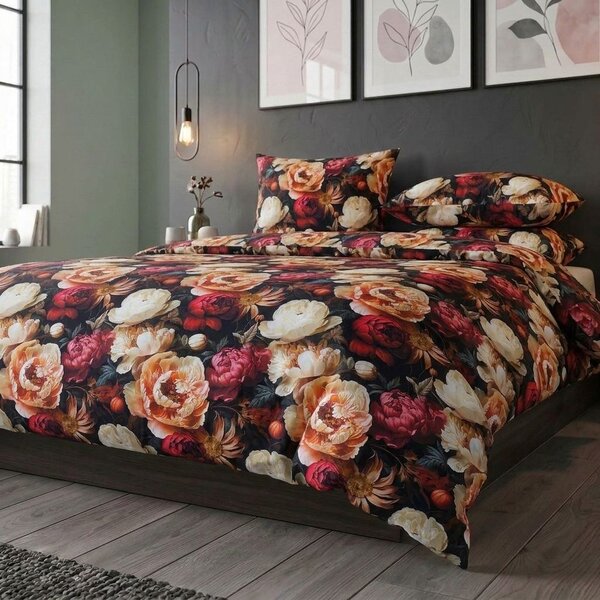 Saténové povlečení LUXURY COLLECTION Flamengo vínové