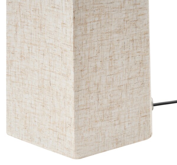 Stojací lampa DEMBI Umělý len Světle béžová