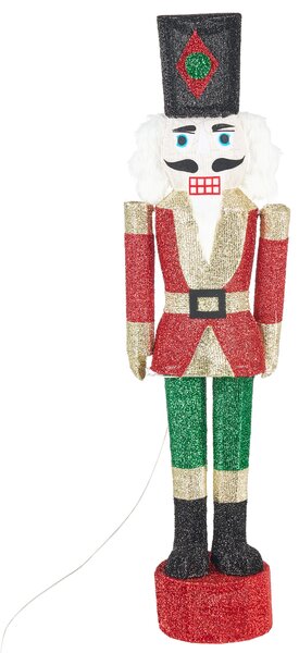 Venkovní dekorace LED HORNAVAN 120 cm Louskáček Vícebarevná