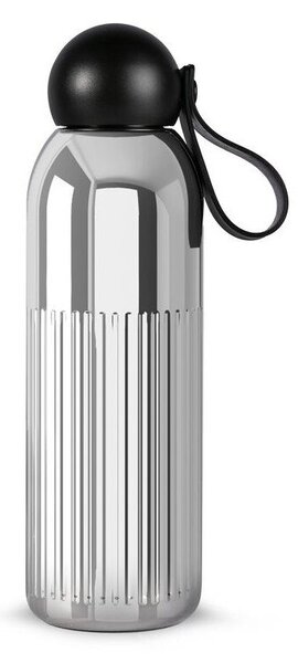 Termoláhev s brčkem z nerezové oceli ve stříbrné barvě 500 ml Tekla – Sagaform