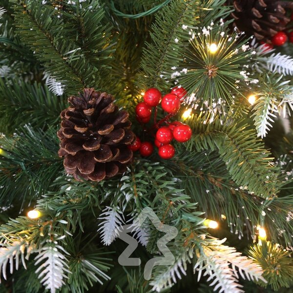 Umělý vánoční stromeček výška 210 cm Snowy Pine LED – Můj Stromeček