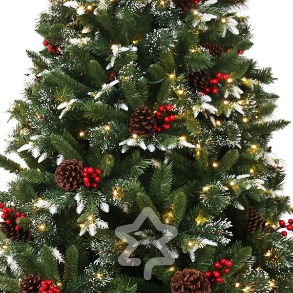 Umělý vánoční stromeček výška 210 cm Snowy Pine LED – Můj Stromeček