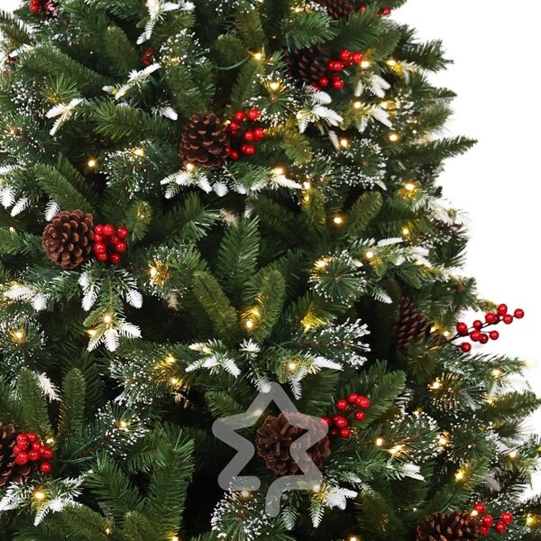 Umělý vánoční stromeček výška 210 cm Snowy Pine LED – Můj Stromeček