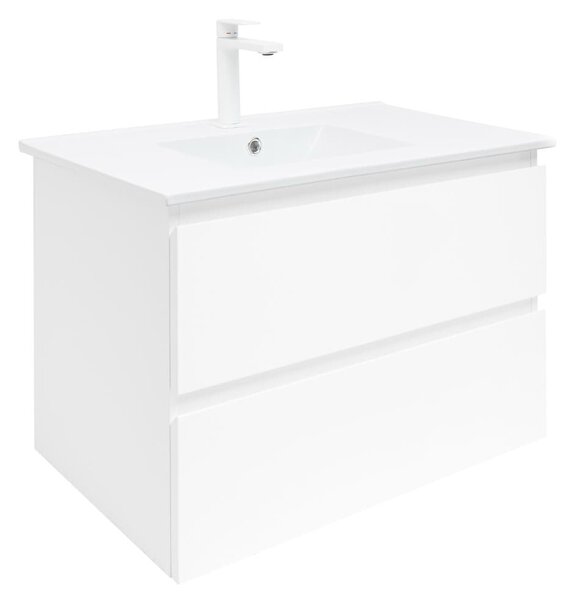 Koupelnová skříňka s umyvadlem SAT B-Way 79x50x45 cm bílá lesk BWAY280WU4B2