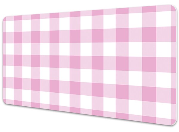 Velká ochranná podložka na stůl Pink mřížka
