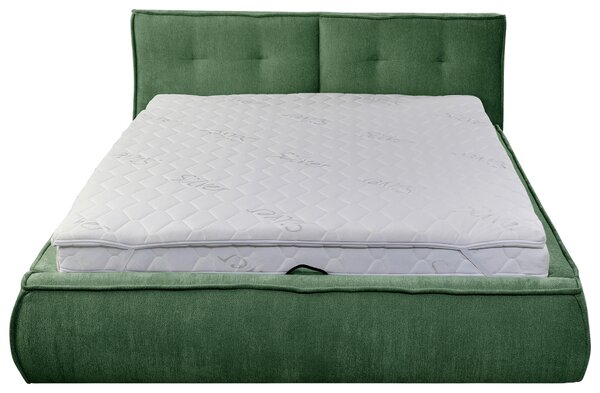ČALOUNĚNÁ POSTEL, 180/200 cm, zelená Livetastic - Manželské postele, Online Only