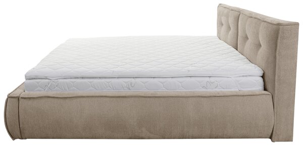 ČALOUNĚNÁ POSTEL, 180/200 cm, světle hnědá Livetastic - Manželské postele, Online Only