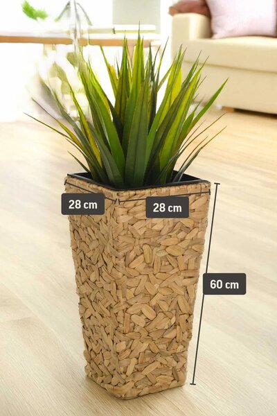 Květináč WILD, vodní hyacint, výška 60 cm, natur