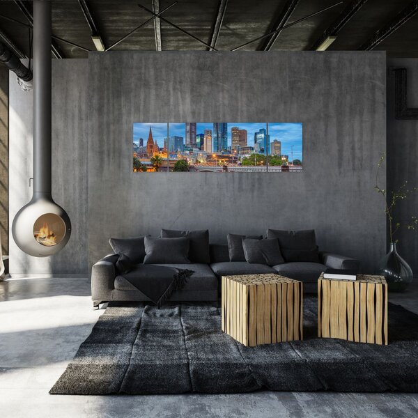 Obraz města Melbourne (170x50 cm)