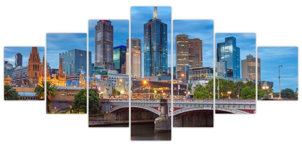 Obraz města Melbourne (210x100 cm)