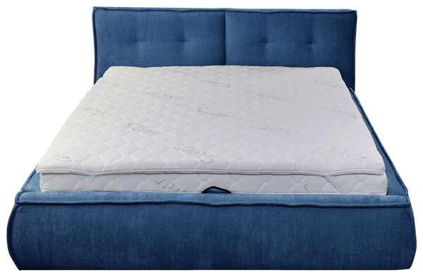 ČALOUNĚNÁ POSTEL, 180/200 cm, modrá Livetastic - Manželské postele, Online Only
