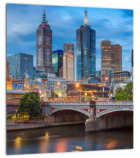 Obraz města Melbourne (30x30 cm)