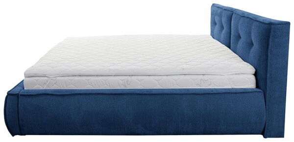 ČALOUNĚNÁ POSTEL, 180/200 cm, modrá Livetastic - Manželské postele, Online Only