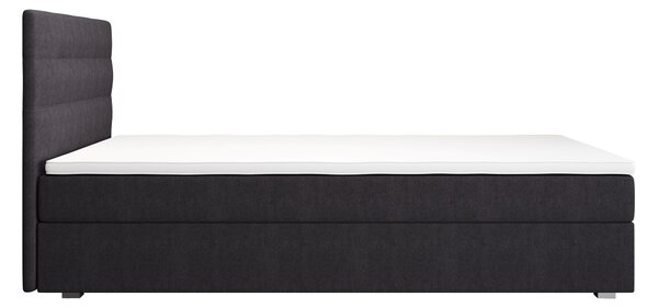 Jednolůžková postel 100x200 STIG 8 s úložným prostorem - tmavě šedá