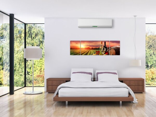 Obraz vinice s vínem (170x50 cm)