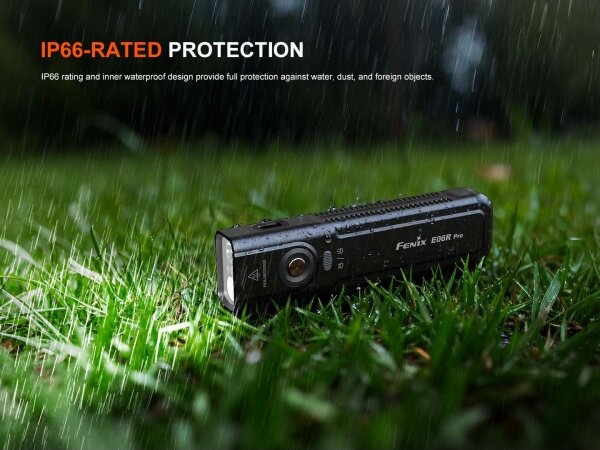 Fenix E06RPROEUBLC-LED Stm. nab. svítilna LED/USB 1650mAh IP66 1600lm 111h černá
