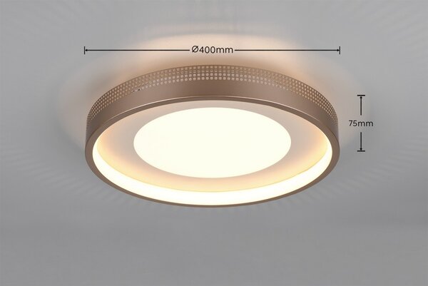Trio 656610165 LED přisazené stropní svítidlo SOLEA | 36W integrovaný LED zdroj | 4700lm | 3000K