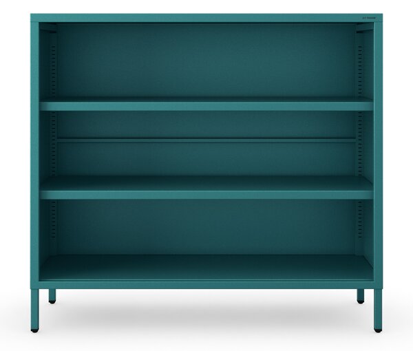 Nízká knihovna LUCA, 1000 x 900 x 350 mm, Modern: mořská barva