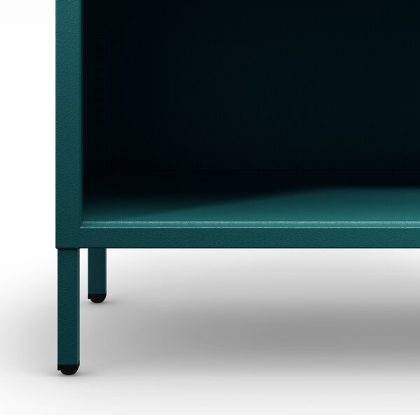 Nízká knihovna LUCA, 1000 x 900 x 350 mm, Modern: mořská barva