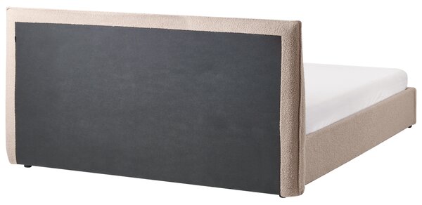 Postel s úložným prostorem Buklé LAVAUR 180 x 200 cm Taupe
