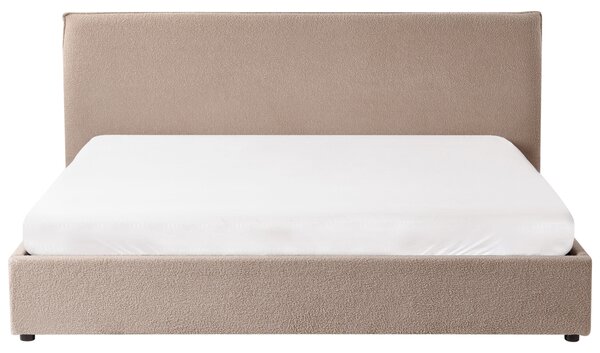Postel s úložným prostorem Buklé LAVAUR 180 x 200 cm Taupe