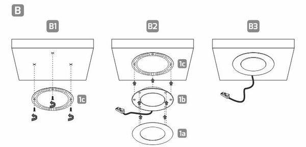 In-Design MAGNETO LED svítidlo pod skříňku 2,8 W, černé, 4000–4500 K