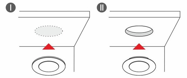 In-Design MAGNETO LED svítidlo pod skříňku 2,8 W, černé, 4000–4500 K