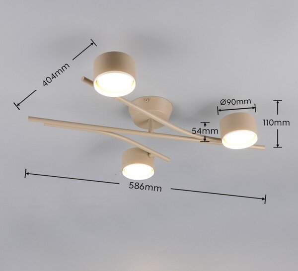 Trio 669000343 přisazené stropní svítidlo CODA | 10W GX53