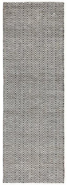 Černý koberec Rebel Black White Rozměry: 100x150 cm