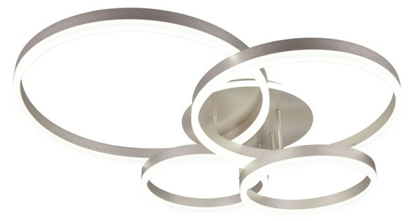 Trio 632210407 LED přisazené stropní svítidlo DRAKE | 50W integrovaný LED zdroj | 5850lm | 2700-6500K | stmívač | dálkové ovládání