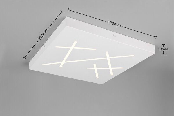 Trio 630810131 LED přisazené stropní svítidlo SNIP | 24W integrovaný LED zdroj | 2800lm | 2700-6500K | stmívač | dálkové ovládání | noční světlo