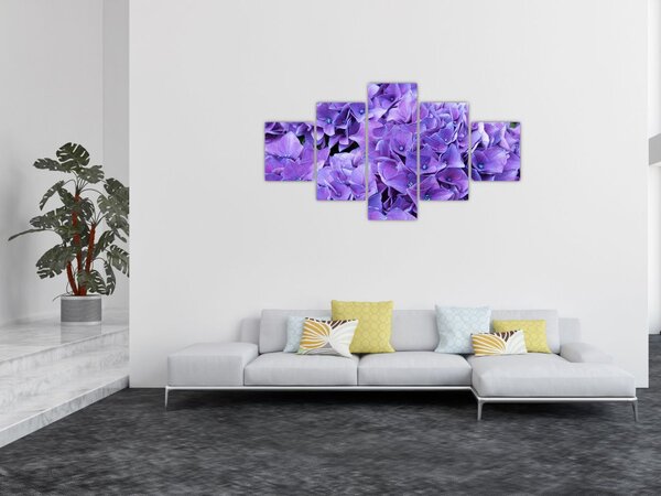 Obraz fialových květin (125x70 cm)