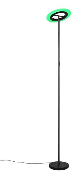 Trio R43411132 LED stojací lampa SANBA | 17W integrovaný LED zdroj | 1900lm | 2700-6500K | dálkové ovládání | stmívač | rgb - barevné