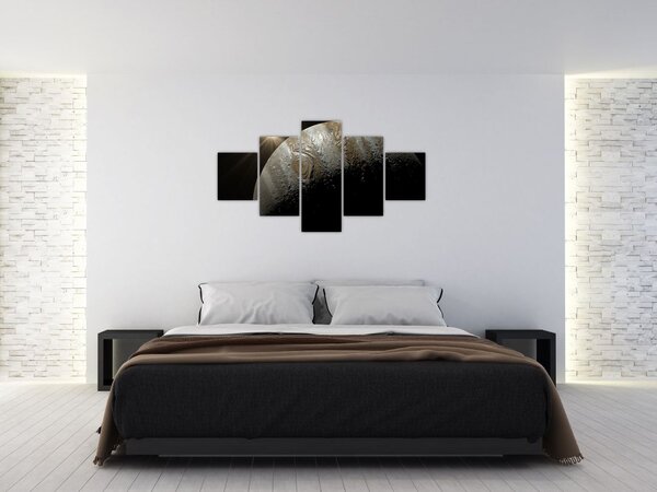 Obraz planety ve vesmíru (125x70 cm)