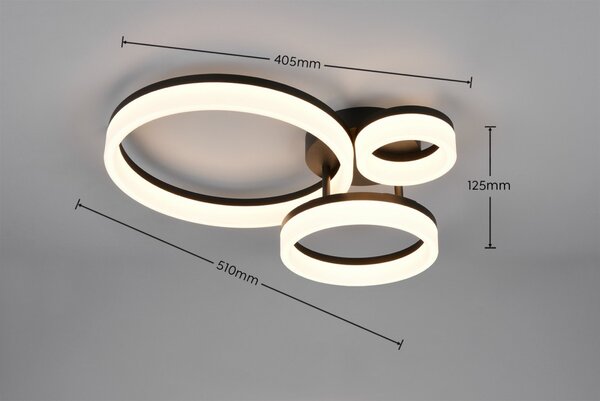 Trio R63601332 LED přisazené stropní svítidlo SCOPE | 32W integrovaný LED zdroj | 4000lm | 3000K