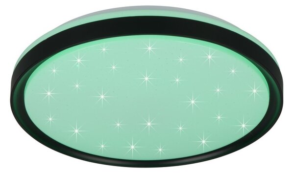 Trio R63581132 LED přisazené stropní svítidlo SOLIT | 14W integrovaný LED zdroj | 1800lm | 2700-6500K | rgb - barevné | stmívač | dálkové ovládání