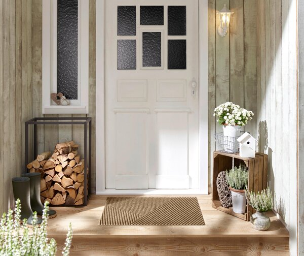 DVEŘNÍ ROHOŽKA, 60/90 cm šedohnědá Esposa - Online Only koberce & rohožky, Online Only