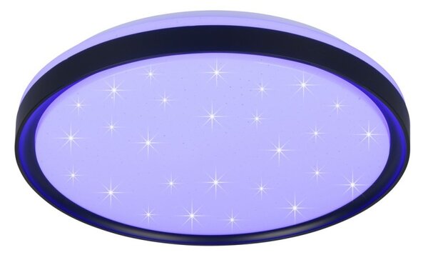 Trio R63581132 LED přisazené stropní svítidlo SOLIT | 14W integrovaný LED zdroj | 1800lm | 2700-6500K | rgb - barevné | stmívač | dálkové ovládání