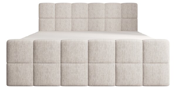 Čalouněná postel 140x200 CABRIA s úložným prostorem - ecru