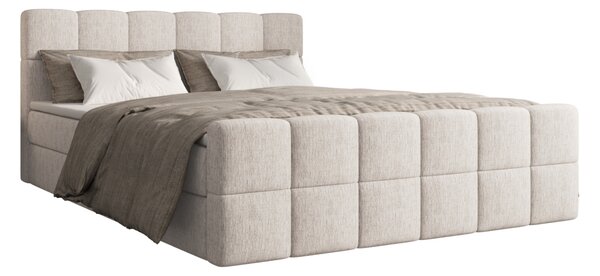 Čalouněná postel 140x200 CABRIA s úložným prostorem - ecru