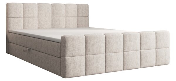 Čalouněná postel 140x200 CABRIA s úložným prostorem - ecru