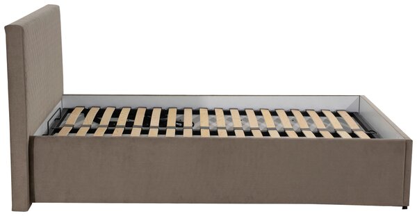 ČALOUNĚNÁ POSTEL, 120/200 cm, béžová MID.YOU - Postele s úložným prostorem, Online Only