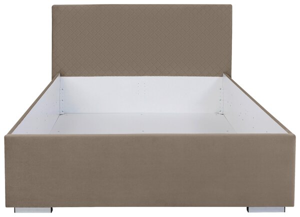 ČALOUNĚNÁ POSTEL, 120/200 cm, béžová MID.YOU - Postele s úložným prostorem, Online Only