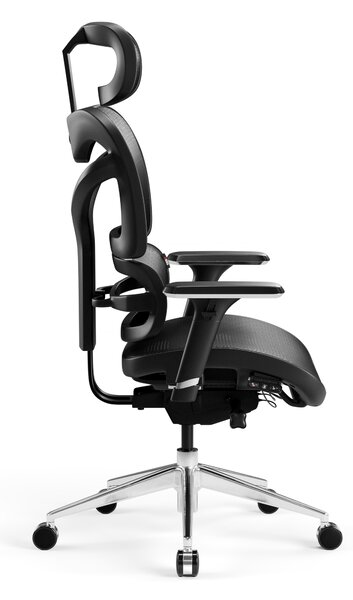 Kancelářská ergonomická židle Diablo V-Commander: Černo-Černý