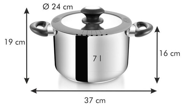 Hrnec SmartCOVER s poklicí ø 24 cm, 7,0 l