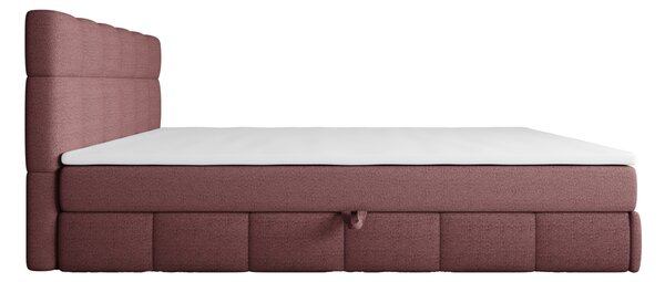 Manželská postel s úložným prostorem 140x200 VAFLIA - růžová