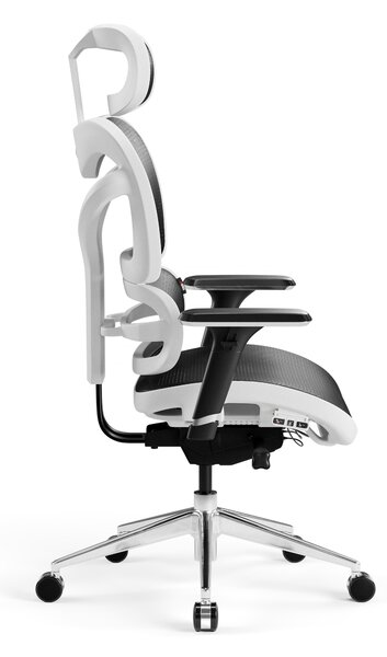 Kancelářská ergonomická židle Diablo V-Commander: Bílo-Černá