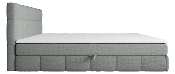 Manželská postel s úložným prostorem 140x200 VAFLIA - světle modrá