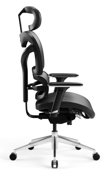 Kancelářská ergonomická židle Diablo V-Commander: černo-šedá